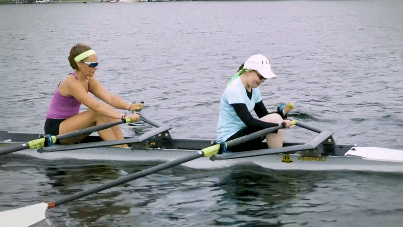 Rowing with Lila