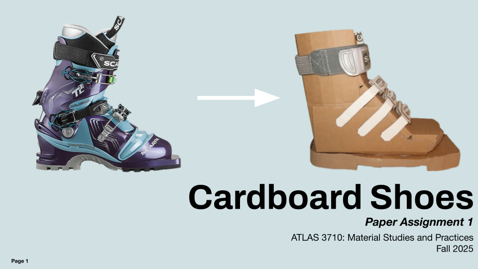 Cardboard Shoes